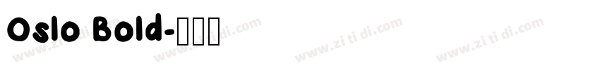 Oslo Bold字体转换